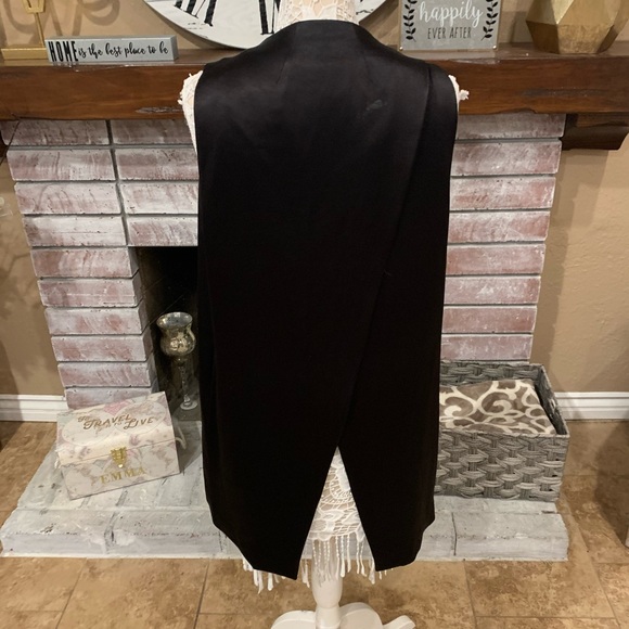 Alice + Olivia black satin blazer sz L - Picture 5 of 6